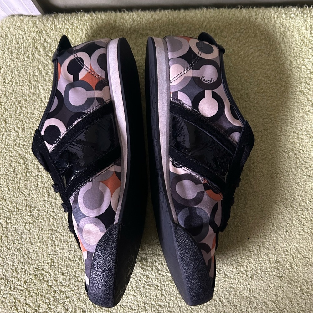 Coach Paxton Black and Multicolor Patterned Sneakers - Picture 9 of 14